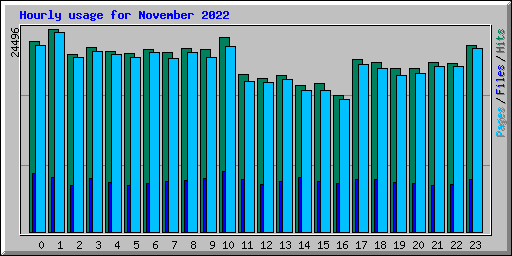 Hourly usage for November 2022