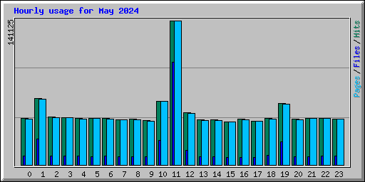 Hourly usage for May 2024