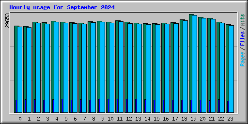 Hourly usage for September 2024